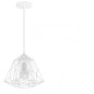 Suspension Sky Apollo grande cage en métal blanc - douille E27