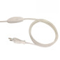 Cordon plastique fiche deux poles et interrupteur 1,5 m blanc Cordon plastique fiche deux poles et interrupteur 1,5 m blanc