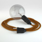 Lampe baladeuse câble textile WHISKEY, douille thermoplastique avec interrupteur intégré