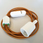Lampe baladeuse douille silicone et variateur de lumière - câble textile