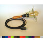 Lampe baladeuse US à personnaliser - 110/250V manche en bois de Cerisier avec interrupteur intégré Lampe baladeuse US à personnaliser - 110/250V manche en bois de Cerisier avec interrupteur intégré