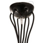 Suspension multiple OCTOPUS 6 Céramique - câble textile extra-souple NOIR