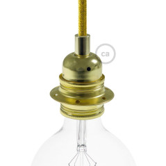 Suspension DISCUS UV disque métal peint blanc et verni