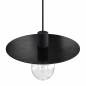 Suspension disque aluminium effet cuivre brossé pour l'extérieur couvert ou non couvert en IP65