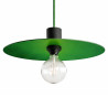 Suspension disque aluminium vert feuille pour l'extérieur couvert ou non couvert en IP65
