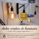 Atelier création de luminaire – Créez votre propre luminaire - LAMPE À SUSPENDRE TYPE LAMPE BALADEUSE