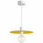 Suspension disque aluminium jaune pour l'extérieur couvert ou non couvert en IP65