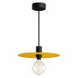 Suspension disque aluminium jaune pour l'extérieur couvert ou non couvert en IP65