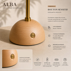 Bouton sensitif lampe nomade ALBA