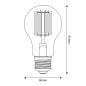 Ampoule LED Transparente Ligne 5V Filament vertical Goutte d'eau A60 1,7W 150Lm E27 2500K Dimmable Ampoule LED Transparente Ligne 5V Filament vertical Goutte d'eau A60 1,7W 150Lm E27 2500K Dimmable