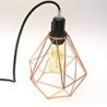 Lampe cage métal