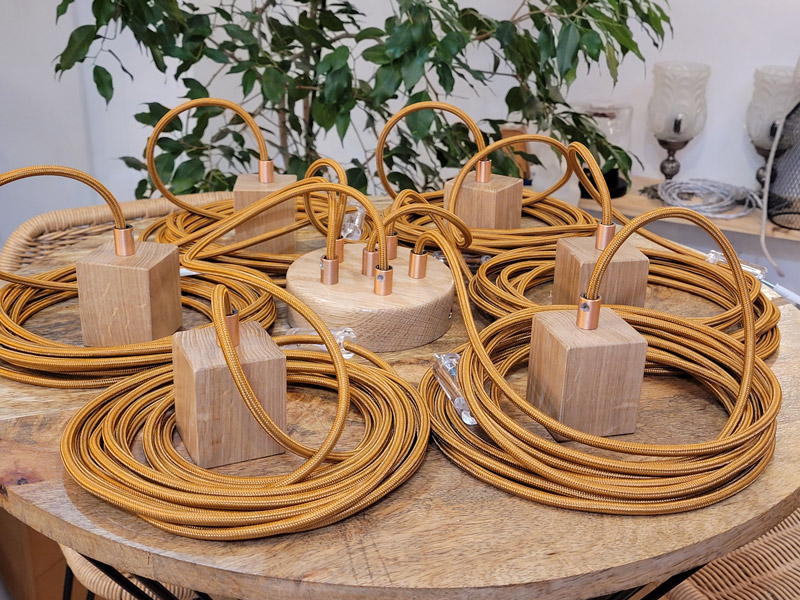 suspension bois multiple