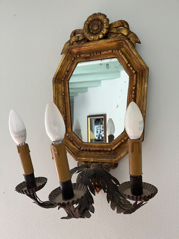 ancienne applique miroir